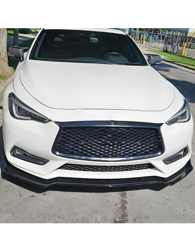 Spoiler Frontal Infiniti Q60 2017-2022 Negro Brillante
