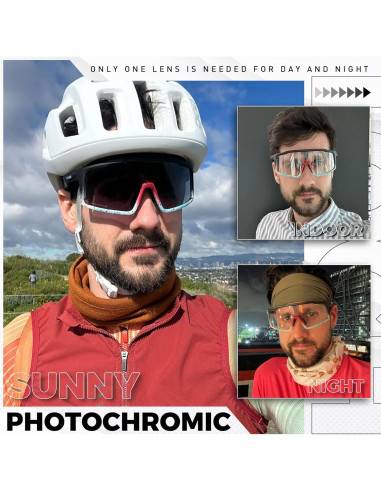 Gafas de Ciclismo Fotocromáticas SCVCN UV400 Unisex