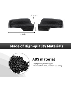 Tapa de Espejo Retrovisor CheroCar Dodge RAM TRX 2018-2025 Fibra de Carbono 2