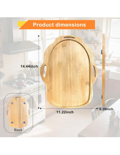 Alfombrilla Deslizante de Bambú para Batidora KitchenAid 4.5-5 Qt 2