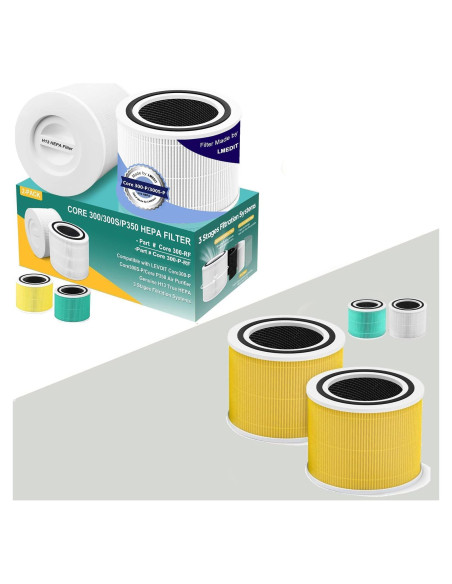 Paquete de 4 Filtros para Purificador de Aire Levoit Core 300