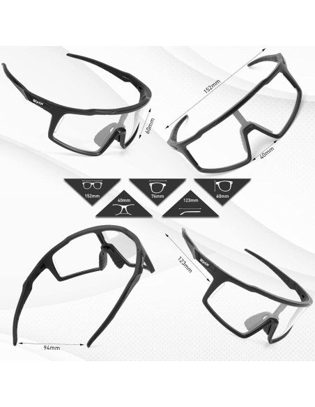 Gafas de Ciclismo Fotocromáticas SCVCN UV400 Unisex