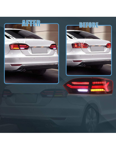 Luces Traseras VLAND US3-0215A para Jetta 2011-2014 Rojo/Blanco