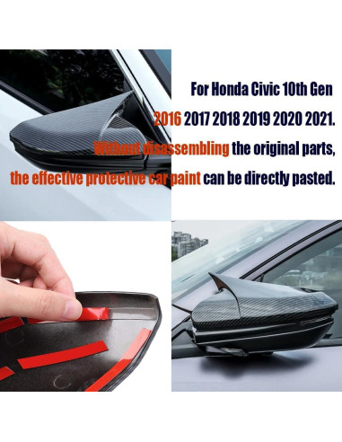 Cubierta de Espejo Lateral AJHLJ para Honda Civic 10 2016-2021