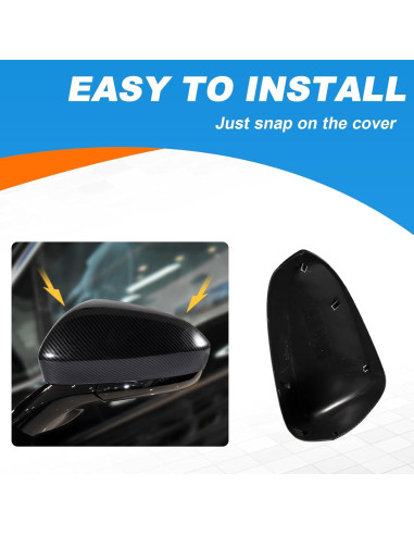 Cubierta Espejo Retrovisor Fibra de Carbono CZShiYue Ford Fusion 2013-2018