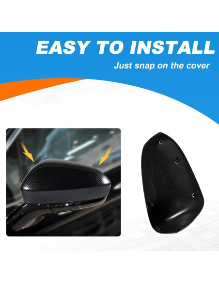 Cubierta Espejo Retrovisor Fibra de Carbono CZShiYue Ford Fusion 2013-2018