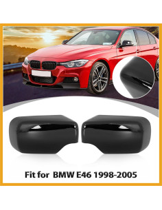 Cubierta de Espejo Retrovisor Partuto para BMW E46 318i 320i 325i 2