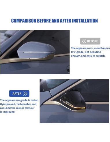 Cubiertas de Espejo Lateral JONKOKO para BMW Serie 5 7 2024+