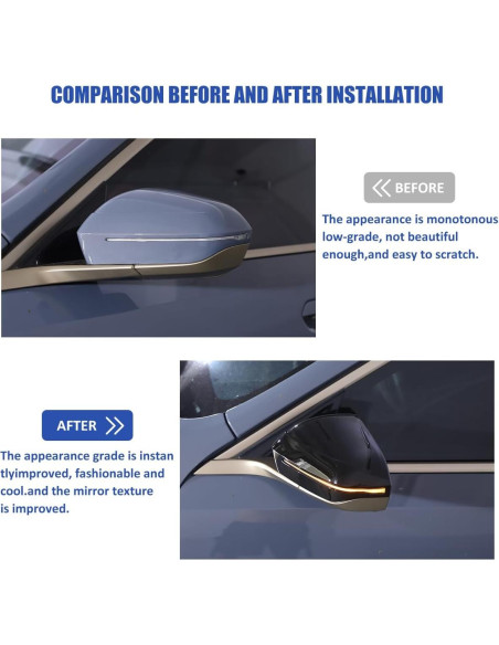 Cubiertas de Espejo Lateral JONKOKO para BMW Serie 5 7 2024+