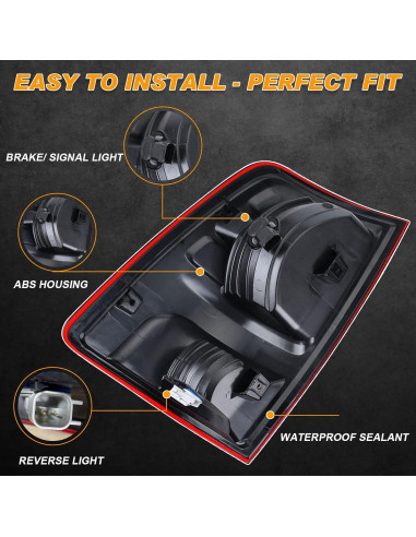 Luz Trasera Halógena Nakuuly para Dodge Ram 2009-2018