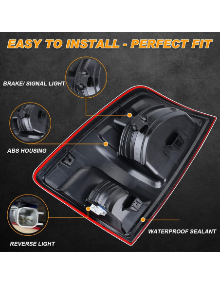 Luz Trasera Halógena Nakuuly para Dodge Ram 2009-2018