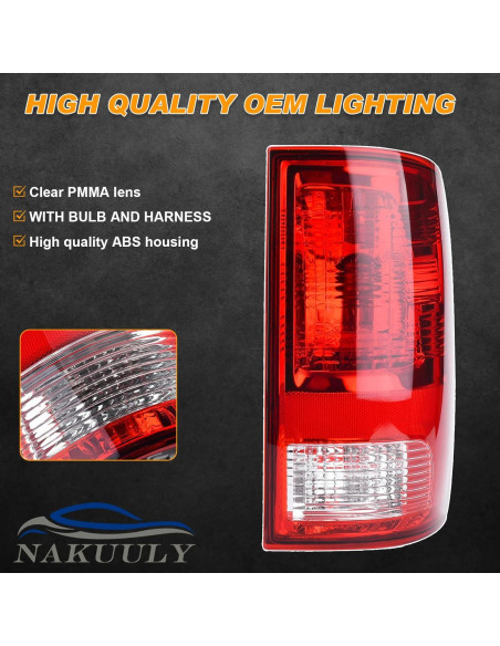Luz Trasera Halógena Nakuuly para Dodge Ram 2009-2018