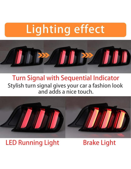 Luces Traseras LED Genérico para Ford Mustang 2015-2020