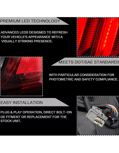 Luces Traseras LED Genérico para Ford Mustang 2015-2020