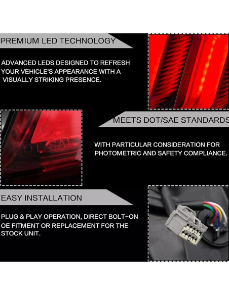 Luces Traseras LED Genérico para Ford Mustang 2015-2020