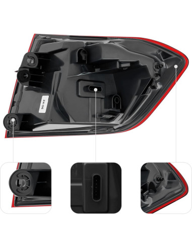 Luz Trasera Exterior Izquierda LED BMW Serie 3 F30 F80 2016-2018