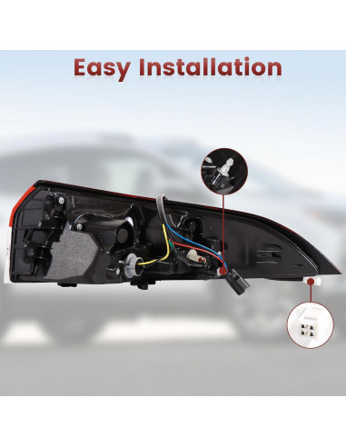 Luces Traseras LED Exteriores CONLLCON para Toyota Corolla 2020-2022