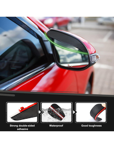 Protectores de Lluvia para Espejos Laterales Bestmoy 2 Pzs