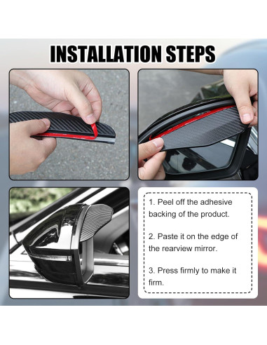 Protectores de Lluvia para Espejos Laterales Bestmoy 2 Pzs