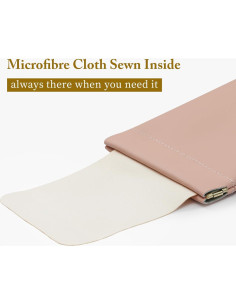 Estuche para Gafas MEIBOOCH Rosa Grande con Tapa Compresión 2