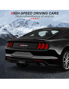 Alerón Trasero ABS Negro cciyu para Ford Mustang 2015-2020 2