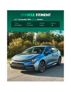 Alerón Trasero SCITOO para Toyota Corolla 2014-2020 ABS Negro Mate 2