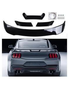 Alerón Trasero AOKAILI para Mustang S650 2024-Presente ABS Negro