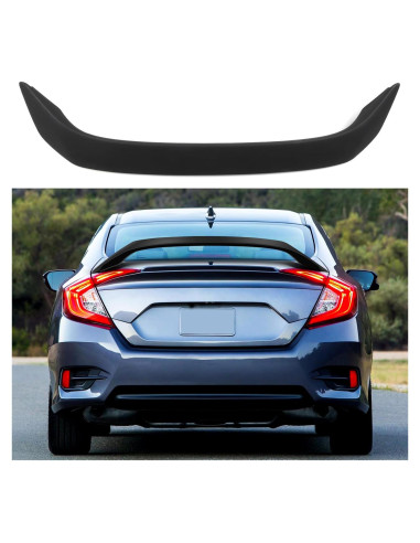 Alerón trasero GFJEF para Honda Civic 2001-2005 negro mate