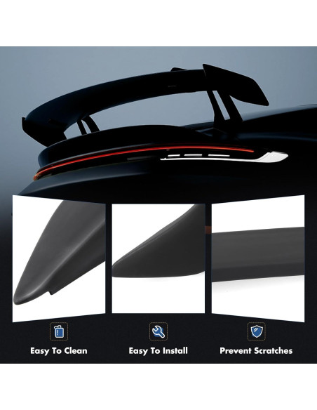 Alerón trasero GFJEF para Honda Civic 2001-2005 negro mate