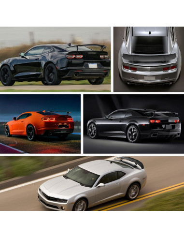 Alerón Trasero GT Wing 145cm DEERMOTO Negro Brillante