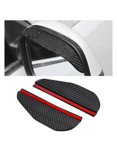 Visera de Lluvia para Espejo NYTKL 2 PCS Fibra de Carbono