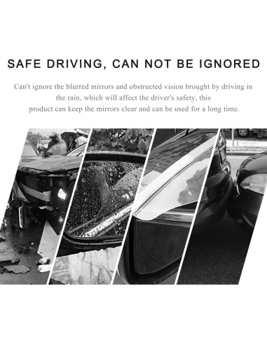 2 PCS Visera de Lluvia SHMZK para Espejo Retrovisor Universal