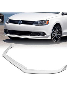 Parachoques Delantero HYPERSPEED para Volkswagen Jetta MK6 2011-2014 - Kit 3 Piezas ABS Blanco 2