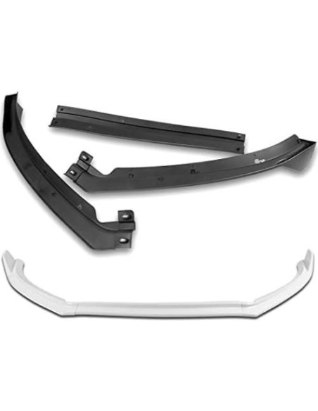 Parachoques Delantero HYPERSPEED para Volkswagen Jetta MK6 2011-2014 - Kit 3 Piezas ABS Blanco