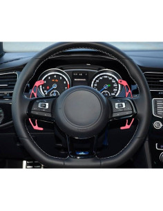 Kit Reemplazo Palanca Aluminio Rojo iJDMTOY para VW Golf Jetta 2
