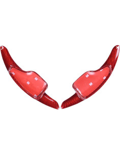 Cubierta de Palanca de Cambio de Volante Three T Rojo para Camaro 2016-2022 2