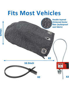 Cubiertas para Espejos Laterales TOPGOT 42x33cm Antirrobo 2