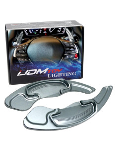 Extensiones de Palanca de Cambio iJDMTOY Aluminio CNC Gris Gunmetal