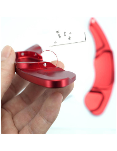 Extensiones de Palanca de Cambio SANRILY para Ford y Lincoln - Rojo