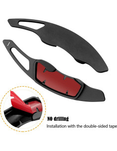 Cubierta Extensión Paddles de Cambio Subaru Bolaxin 2PCS Negro 2