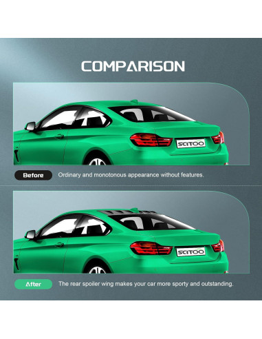 Difusor de Aleta de Tiburón SCITOO para Subaru WRX STI 2015-2018