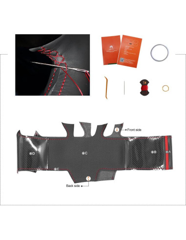 Funda de Volante MEWANT para Mitsubishi Lancer EVO X 2008-2015