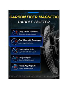 Palanca de Cambio Magnética TDD de Fibra de Carbono para Volkswagen Golf 8 MK8 2