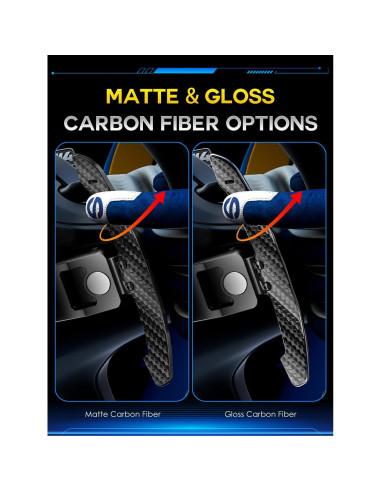 Palanca de Cambio Magnética TDD de Fibra de Carbono para Volkswagen Golf 8 MK8