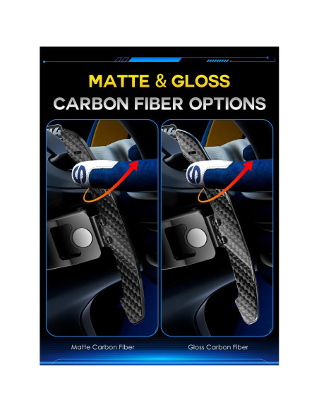 Palanca de Cambio Magnética TDD de Fibra de Carbono para Volkswagen Golf 8 MK8