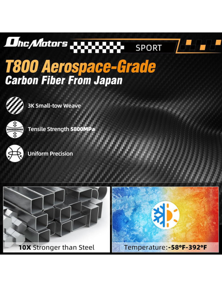 Volante de fibra de carbono OHC MOTORS para Mercedes Benz 2015-2019