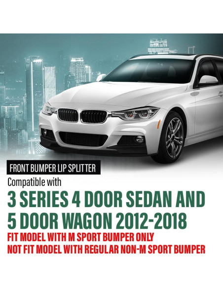 Labio Divisor Frontal GRAND ORANGE para BMW Serie 3 2012-2018