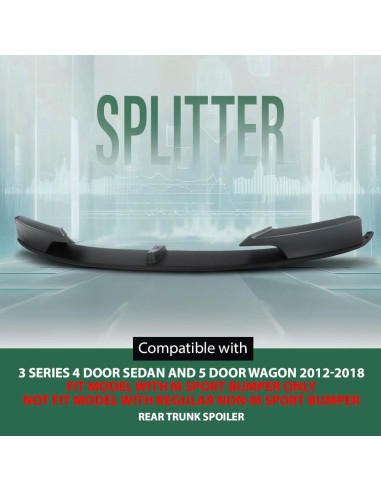 Labio Divisor Frontal GRAND ORANGE para BMW Serie 3 2012-2018