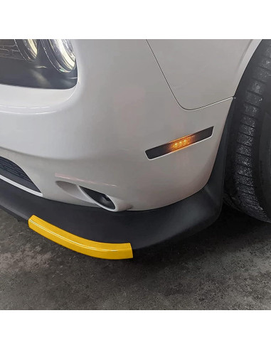 Protector Parachoques Frontal Voodonala Amarillo 2 Piezas Dodge Challenger 2015-2023