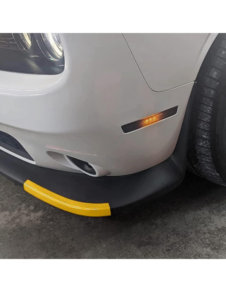 Protector Parachoques Frontal Voodonala Amarillo 2 Piezas Dodge Challenger 2015-2023